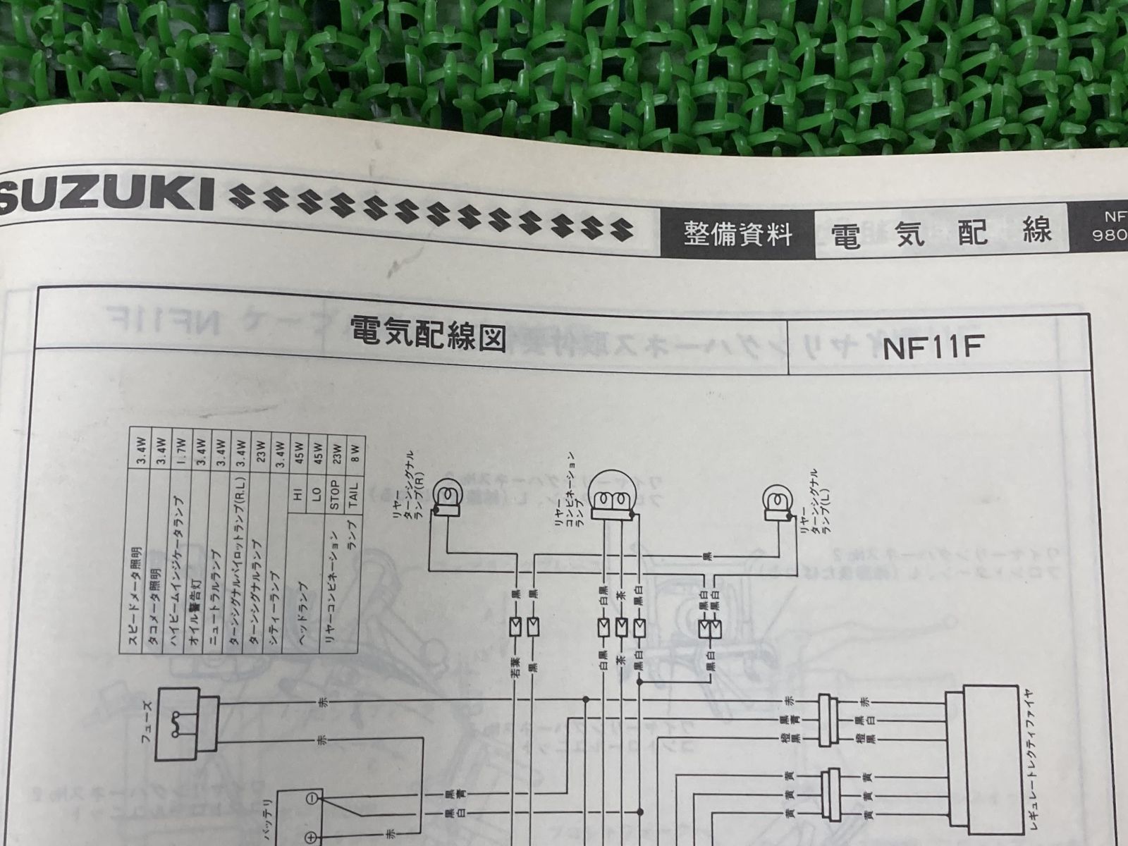 RG125ガンマ サービスマニュアル スズキ 正規 中古 バイク 整備書 NF11F-100001～ RG125EW サービスガイド 車検 整備情報  - メルカリ