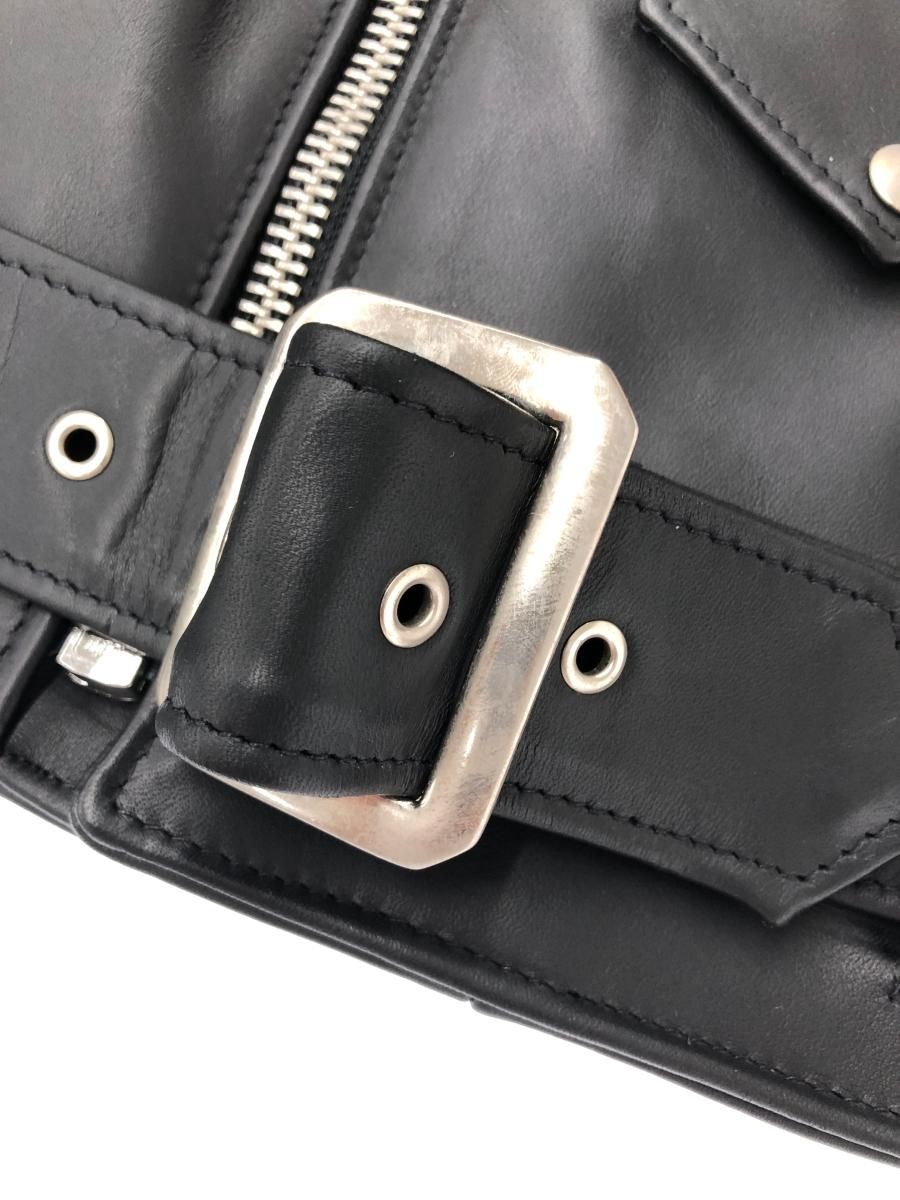 セ*ル様 Schott レザージャケット 38 ブラック 美品 schott ショット 襟ボアダブルライダース レザージャケット
