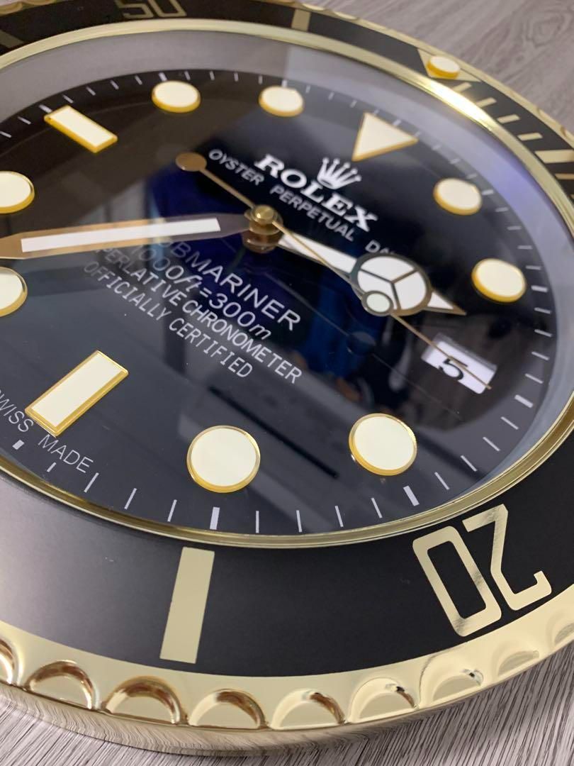 ロレックス ROLEX 掛け時計 サブマリーナブラック-WTO輸入