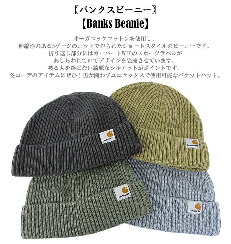 carhartt カーハート Banks Beanie ビーニー ニットキャップ ユニ