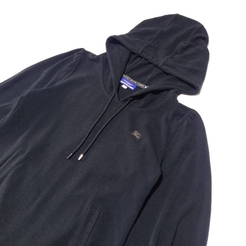 【美品】バーバリーブルーレーベル ビッグスケール ポンチョ 38 フード付き 希少】Burberry Blue label ポンチョ フード付き ストール