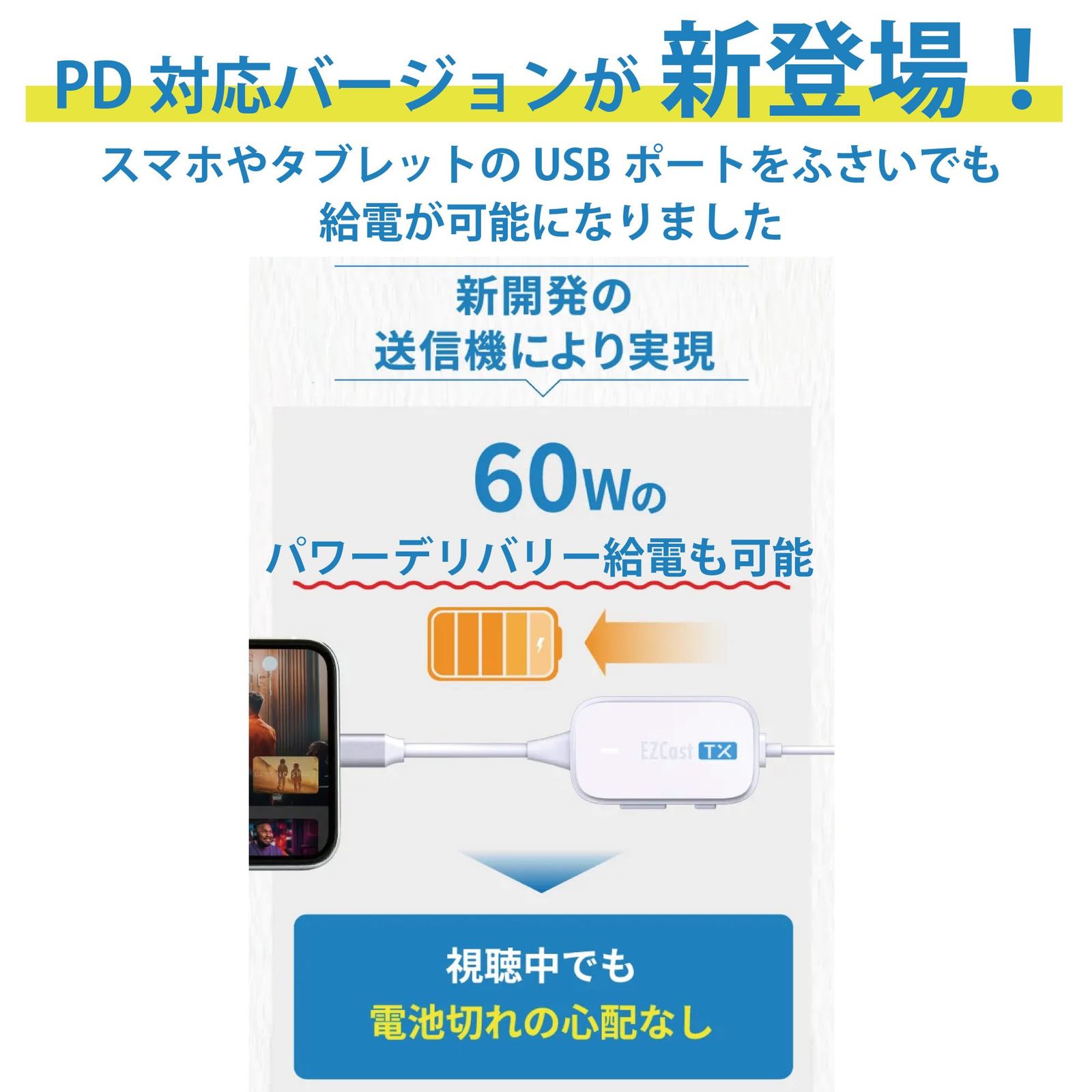 PD 60Wの給電に対応バージョン