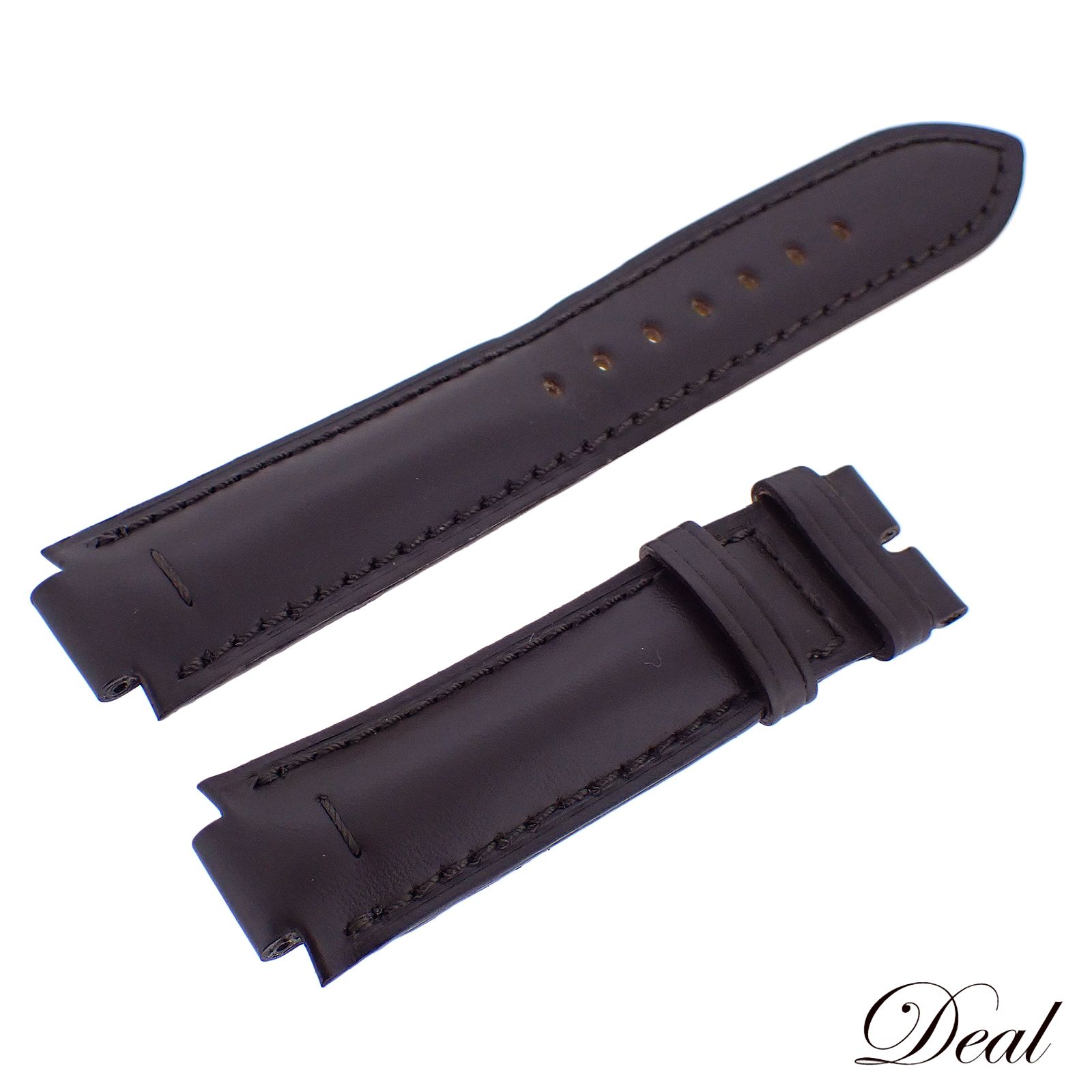 ルイヴィトン 純正 レザーベルト タンブール用 ダークブラウン メンズ 時計ベルト