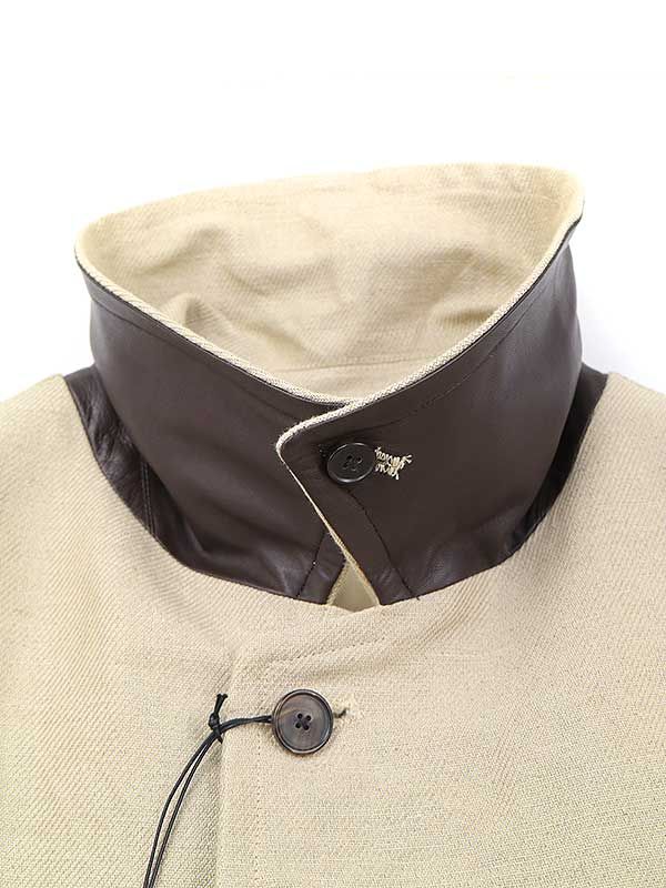 ア プレッセ 23SS コットンリネンハーフコー ベージュ 3 A.PRESSE ア プレッセ 23SS Linen Half Coat コットンリネンハーフ