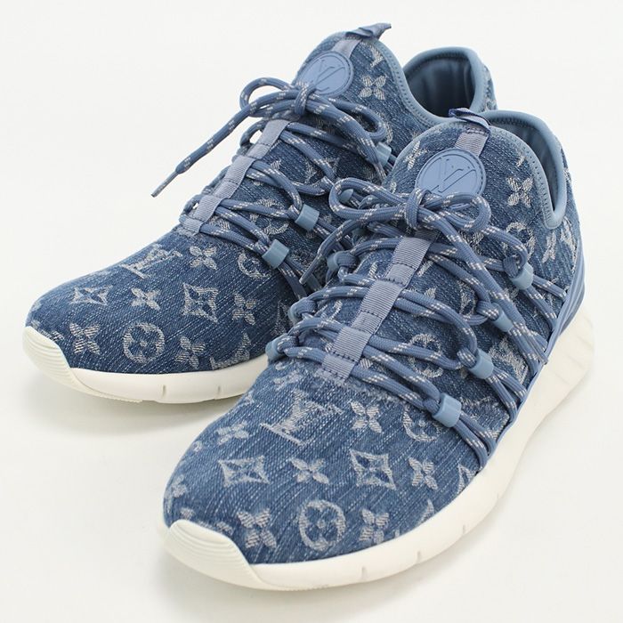 LOUIS VUITTON ルイヴィトン デニム スニーカー 1A4U47 スニーカー デニム【中古】 メンズ