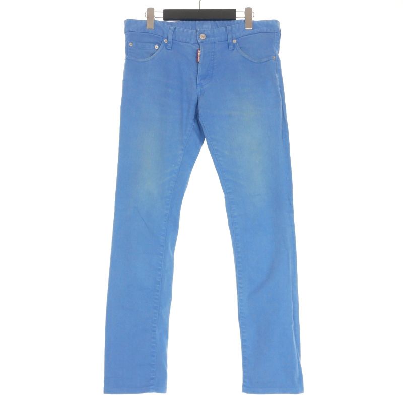 ディースクエアード DSQUARED2 15SS Slim jean 製品染め デニムパンツ ジーンズ 48 ブルー 青 S74LA0721 S39781 正規