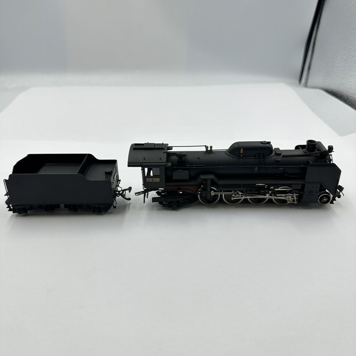 鉄道模型 蒸気機関車 SL D51528 D51型 ディスプレイ 木枠ガラスケース 