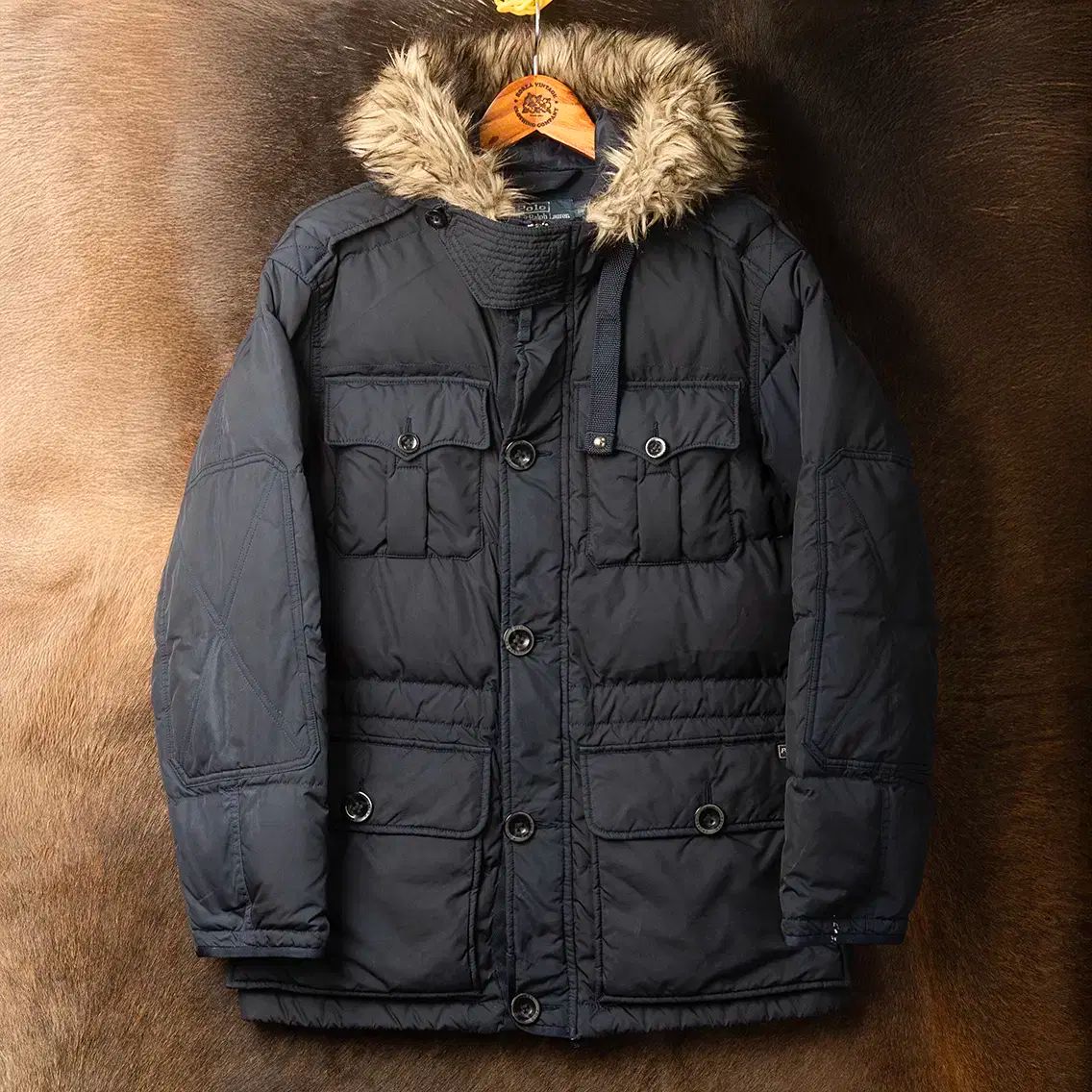 S ポロ Ralph Lauren(ラルフローレン) ミリタリー ダウン パーカー MO ー 2034