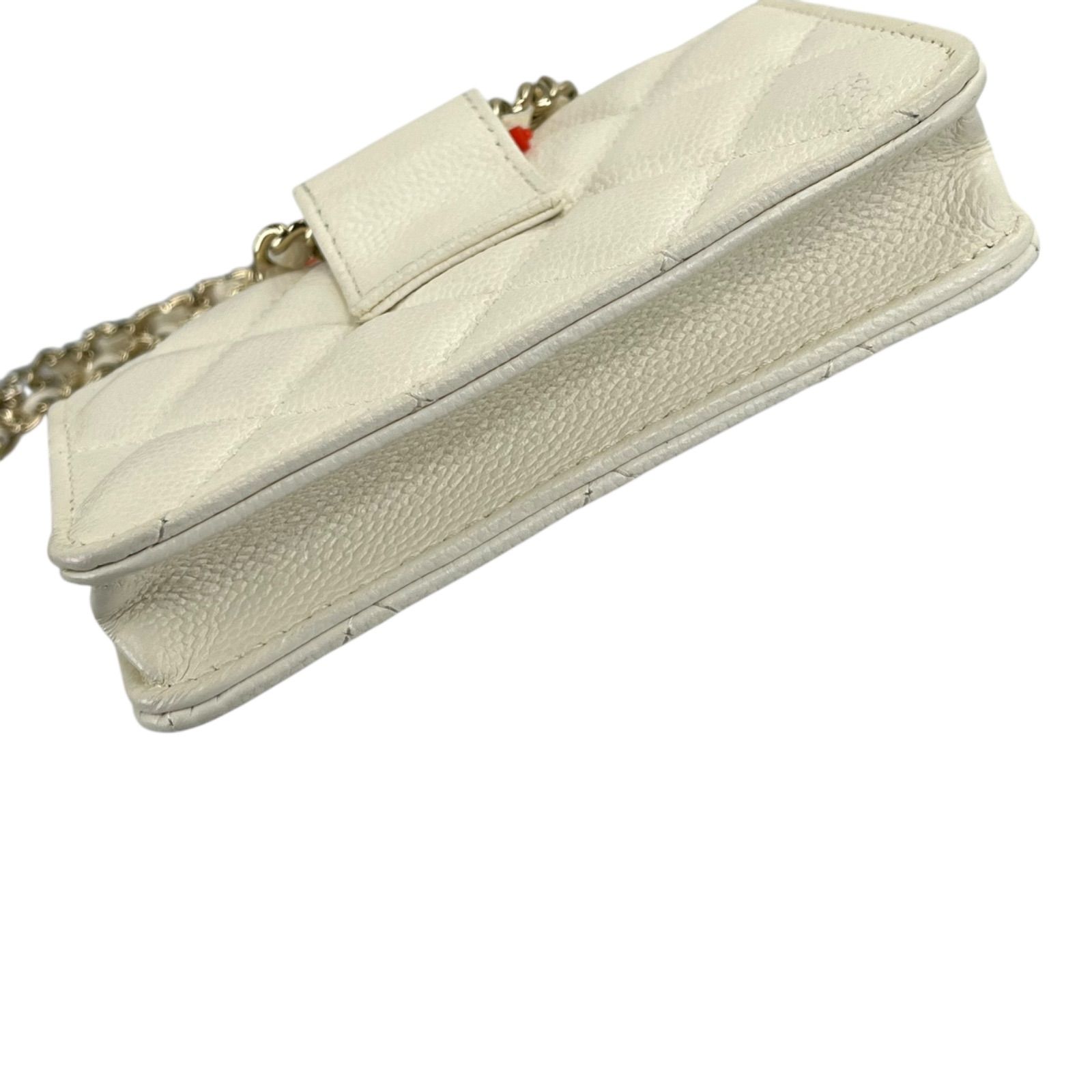 ○美品 シャネル CHANEL チェーン リボン マトラッセ ミニ