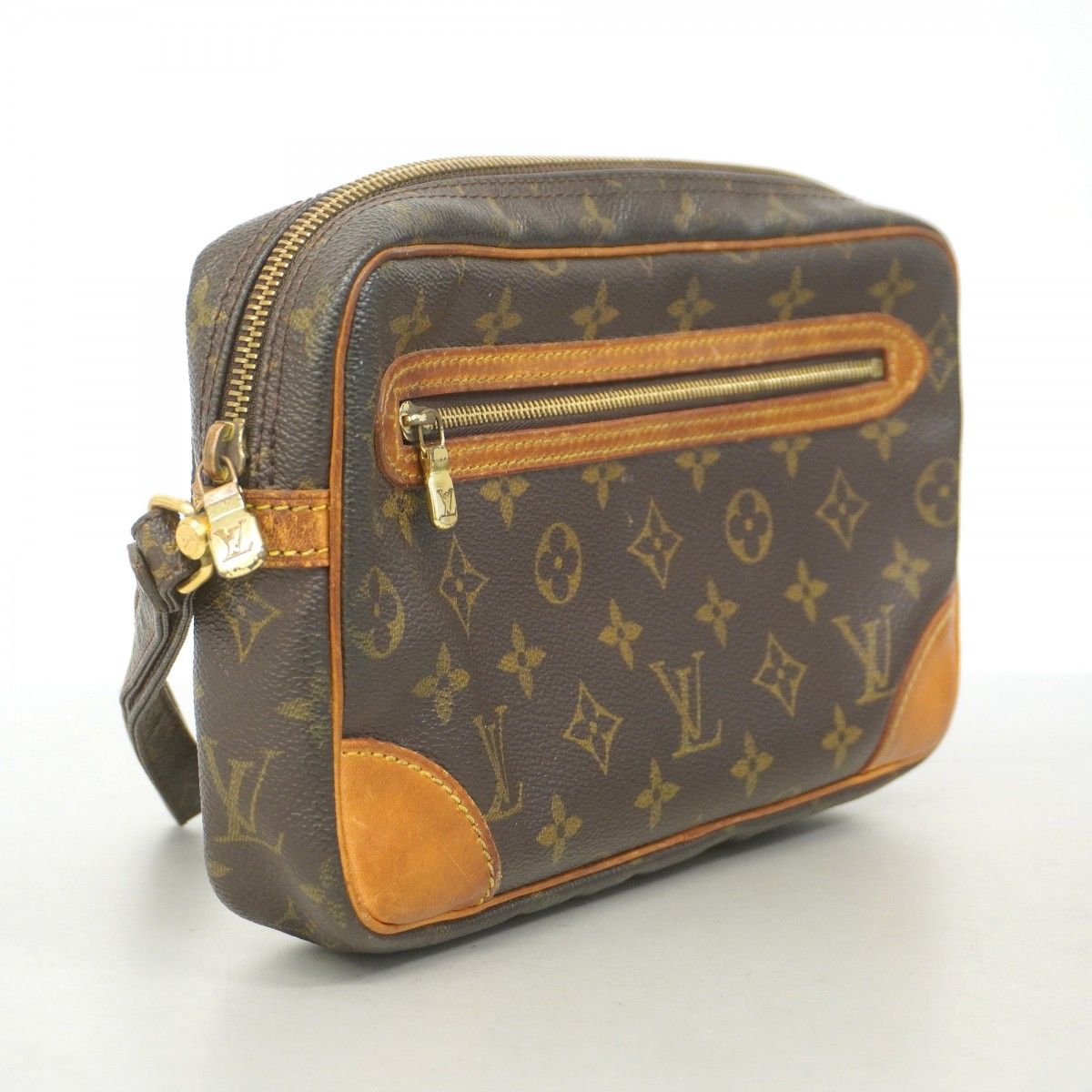 5ib2396 ルイヴィトン クラッチバッグ モノグラム マルリードラゴンヌGM M51825 ブラウン メンズ