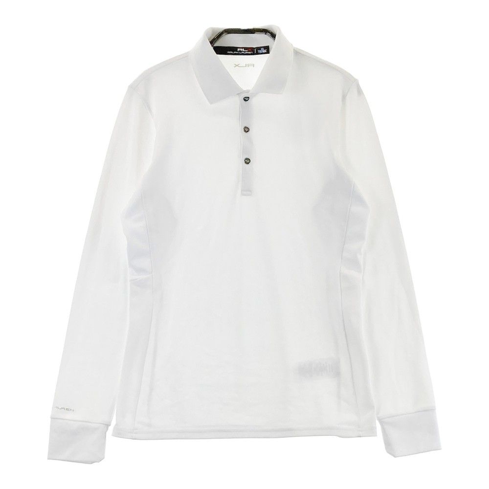 Size: XS RLX Ralph Lauren Long Sleeve Polo Shirt White [240101238993] # Golf Wear Women's Storm
