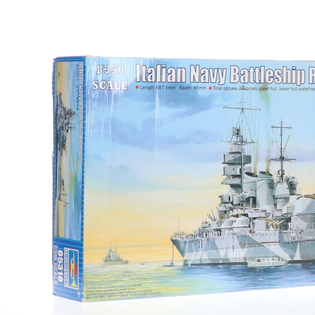 プラモデル トランペッター 1/350 イタリア海軍 戦艦 ローマ 戦闘艦艇シリーズ  05318(艦艇)｜売買されたオークション情報、yahooの商品情報をアーカイブ公開 - オークファン 艦艇