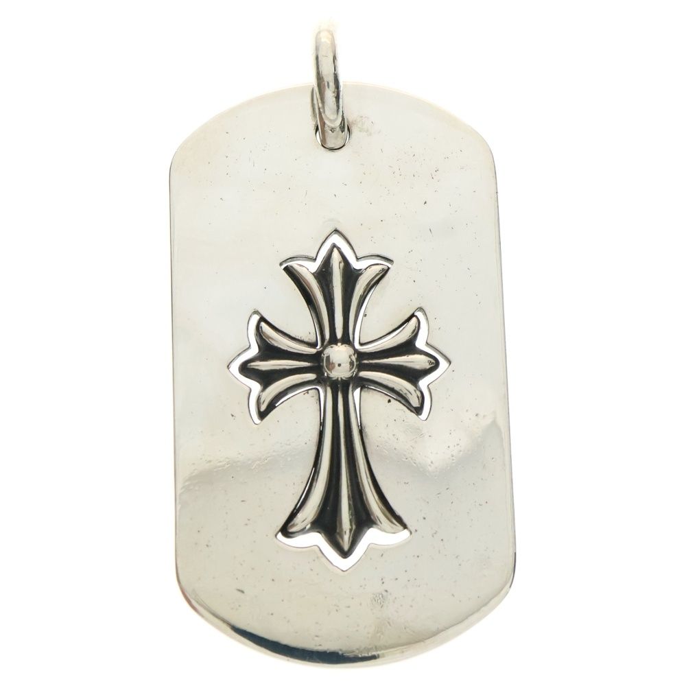 Chrome Hearts クロムハーツ　ドッグタグネックレス CHROME HEARTS (クロムハーツ) D TAG LRG TNY CRS カットアウト