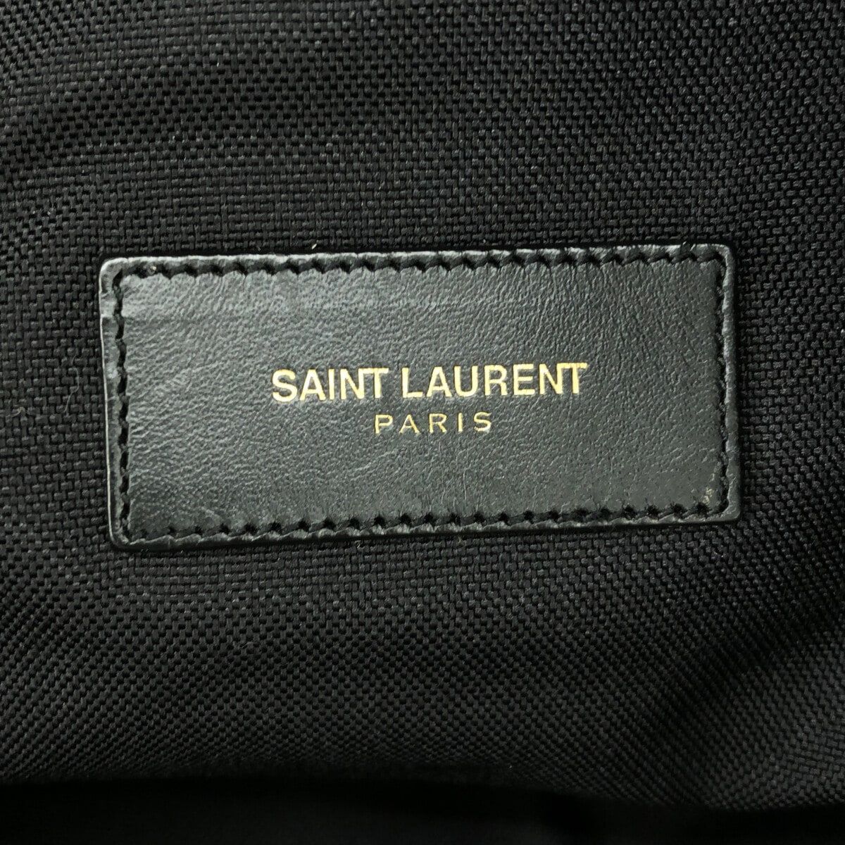 SAINT LAURENT PARIS(サンローランパリ) リュックサック ハンティングロックサック 342609 黒 ナイロン×レザー - メルカリ