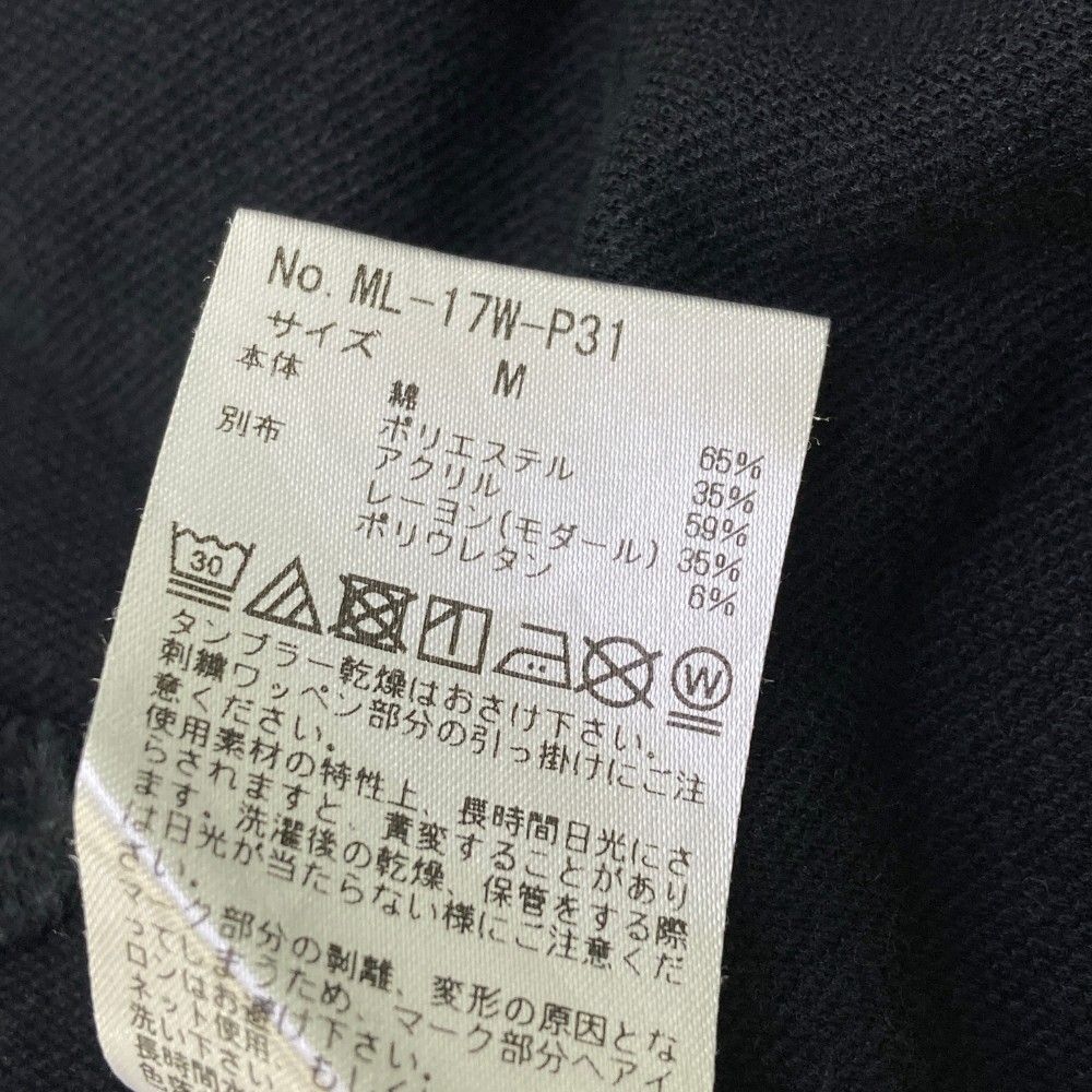 サイズ：M MARK&LONA マークアンドロナ 長袖ポロシャツ ブラック