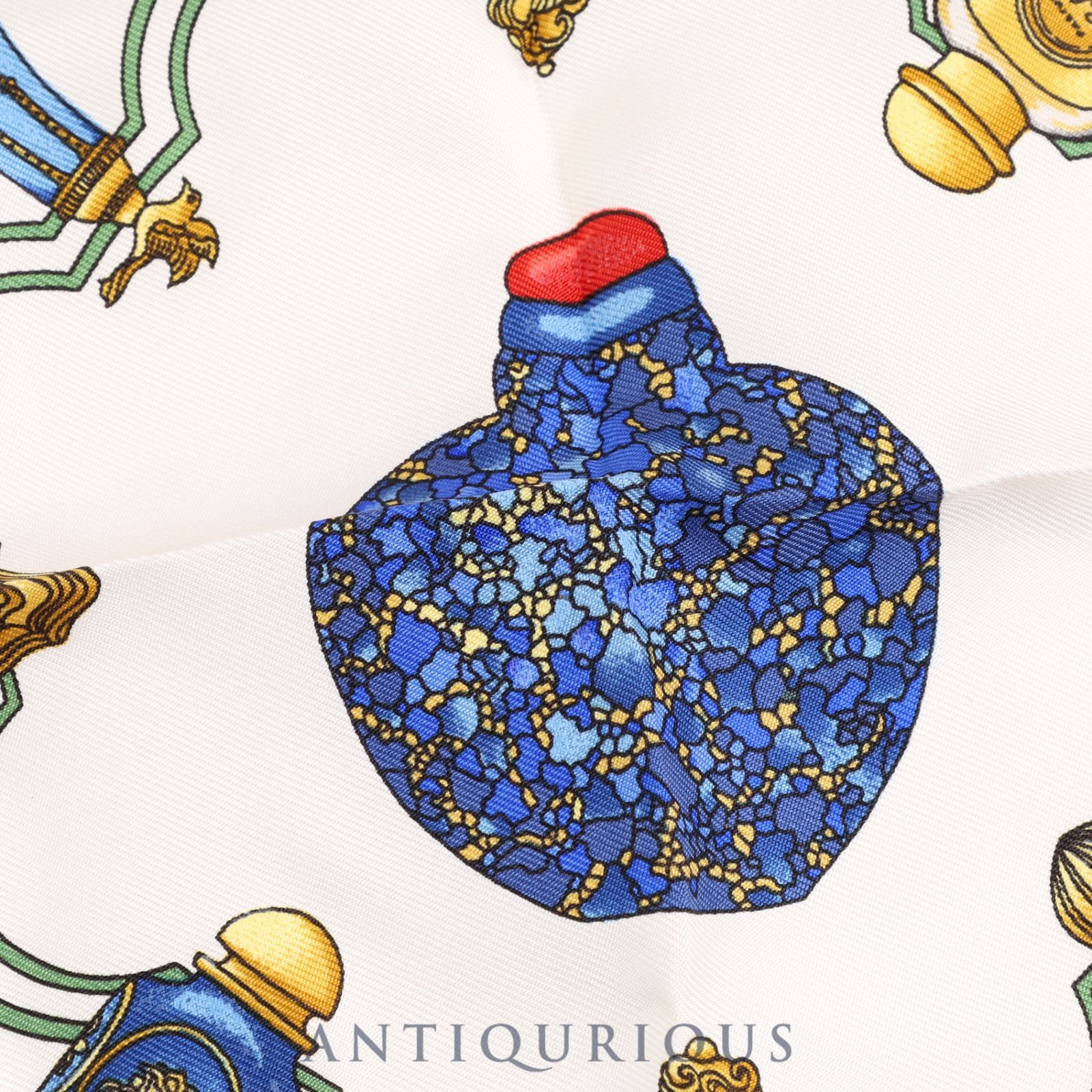 エルメス HERMES スカーフ カレ45 香水模様 エルメス スカーフ カレ45 QU IMPORTE LE FLACON 香水瓶 SILK100