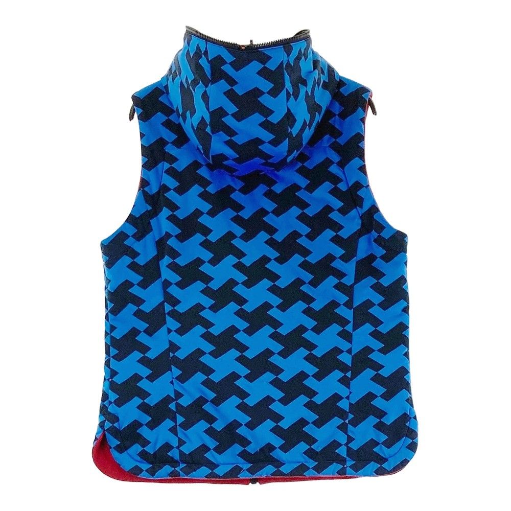 サイズ：36 ARCHIVIO アルチビオ リバーシブルベスト 総柄 ブルー系