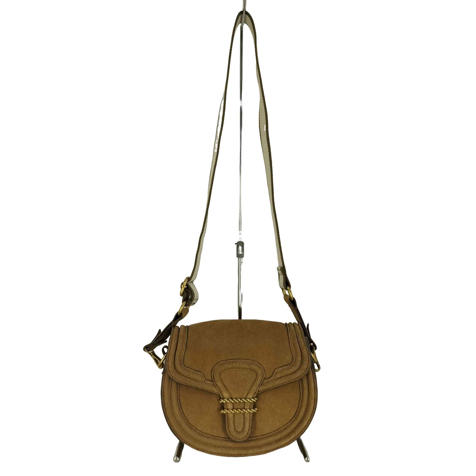 ザラ ZARA OVAL SPLIT SUEDE CROSSBODY BAG オーバル スプリット
