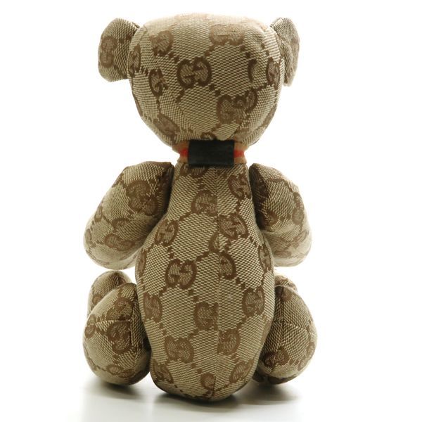 GUCCI テディベア GGキャンバス ぬいぐるみ ベージュ くま 美品 新品