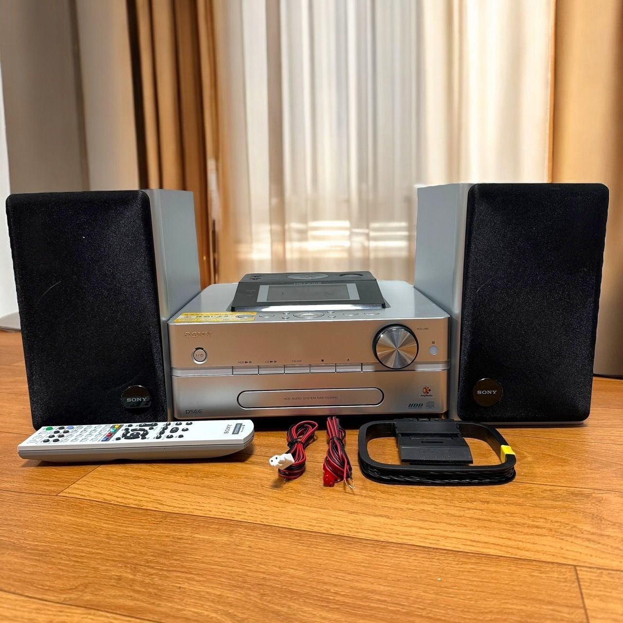 【傷や汚れあり】ソニーHDDコンポ　NAS-D500HD シルバー Amazon.co.jp: SONY ソニー NAS-D500HD(S) シルバー HDD搭載