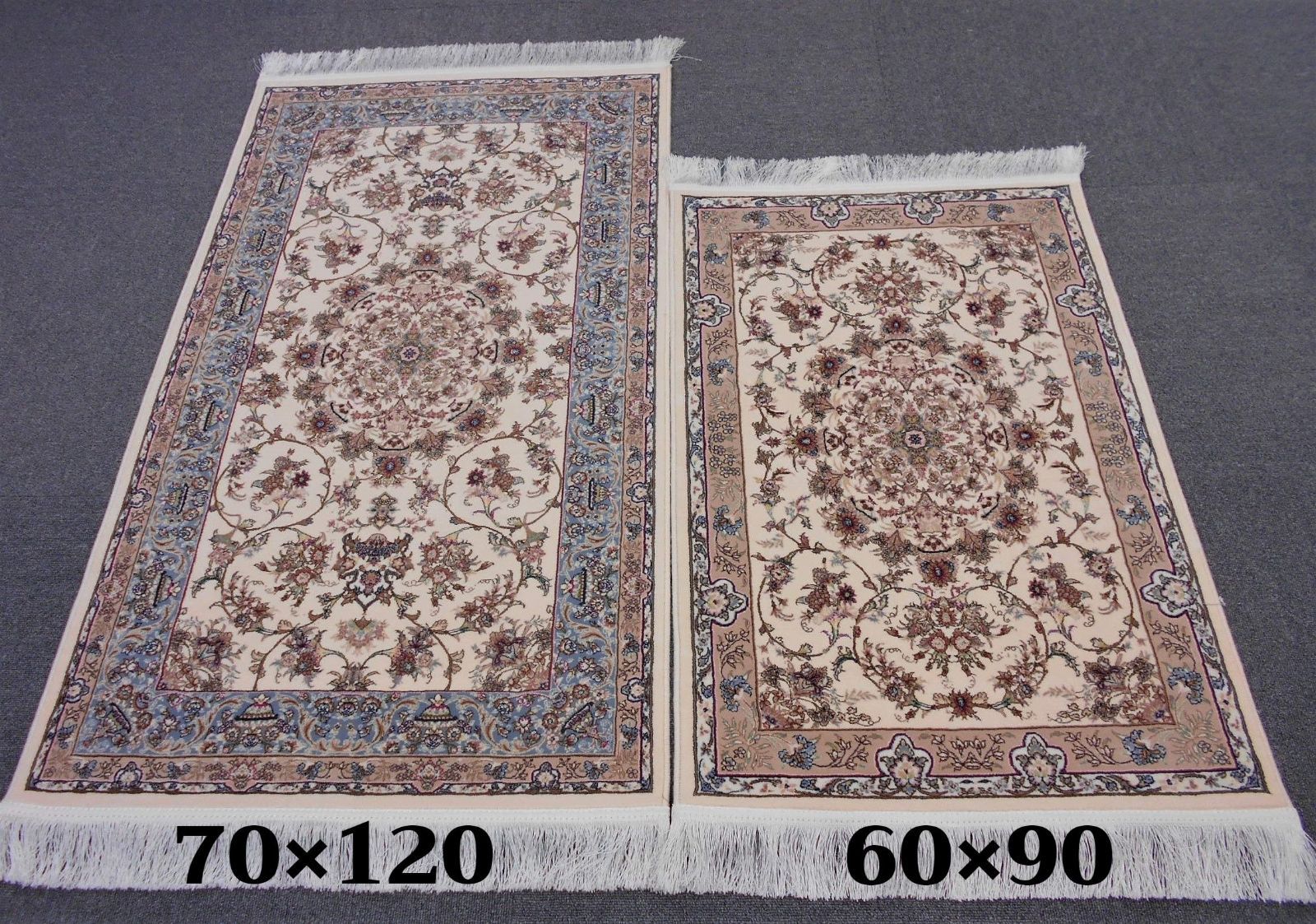 高密度、輝く、多色織絨毯！本場イラン産70×120cm‐200881 - ジャスミン