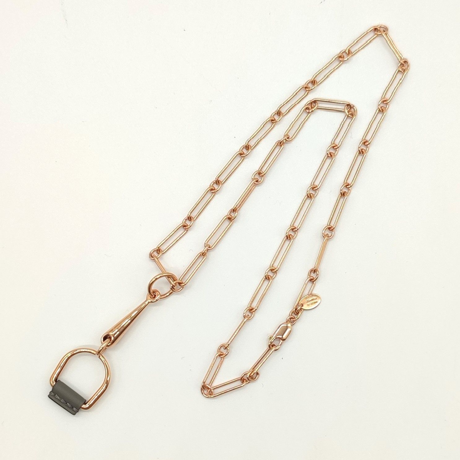 未使用級】HERMES エルメス エリタージュ エケストルPM ネックレス 