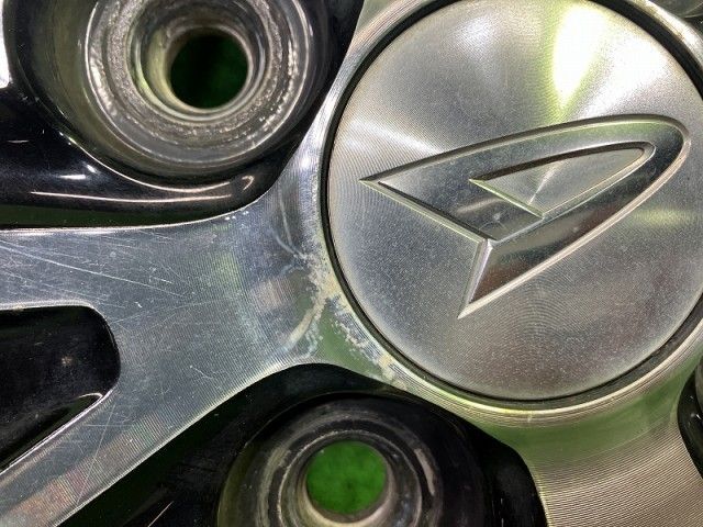 【超安い】 ダイハツ DAIHATSU 純正 タント LA600S ホイール アルミ ブラックポリッシュ 15インチ 4.5J 4穴 2本 100 45