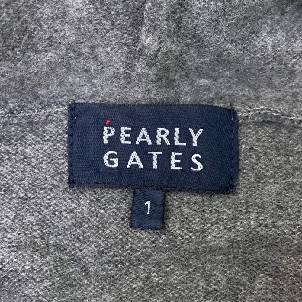 サイズ：1 PEARLY GATES パーリーゲイツ フード付 カシミヤ
