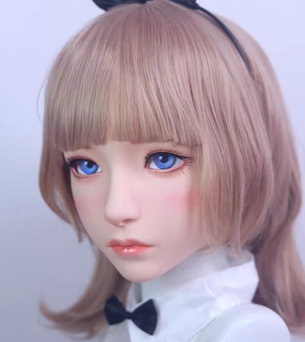 全頭マスク カツラ付き 月神OR フルマスク ドール ヘッド