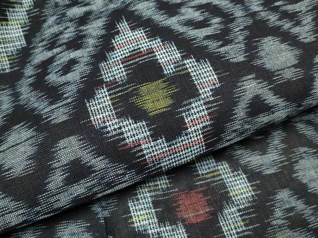 平和屋着物▽久留米絣 単衣 菱吉祥文 綿 逸品 CAAQ9590th