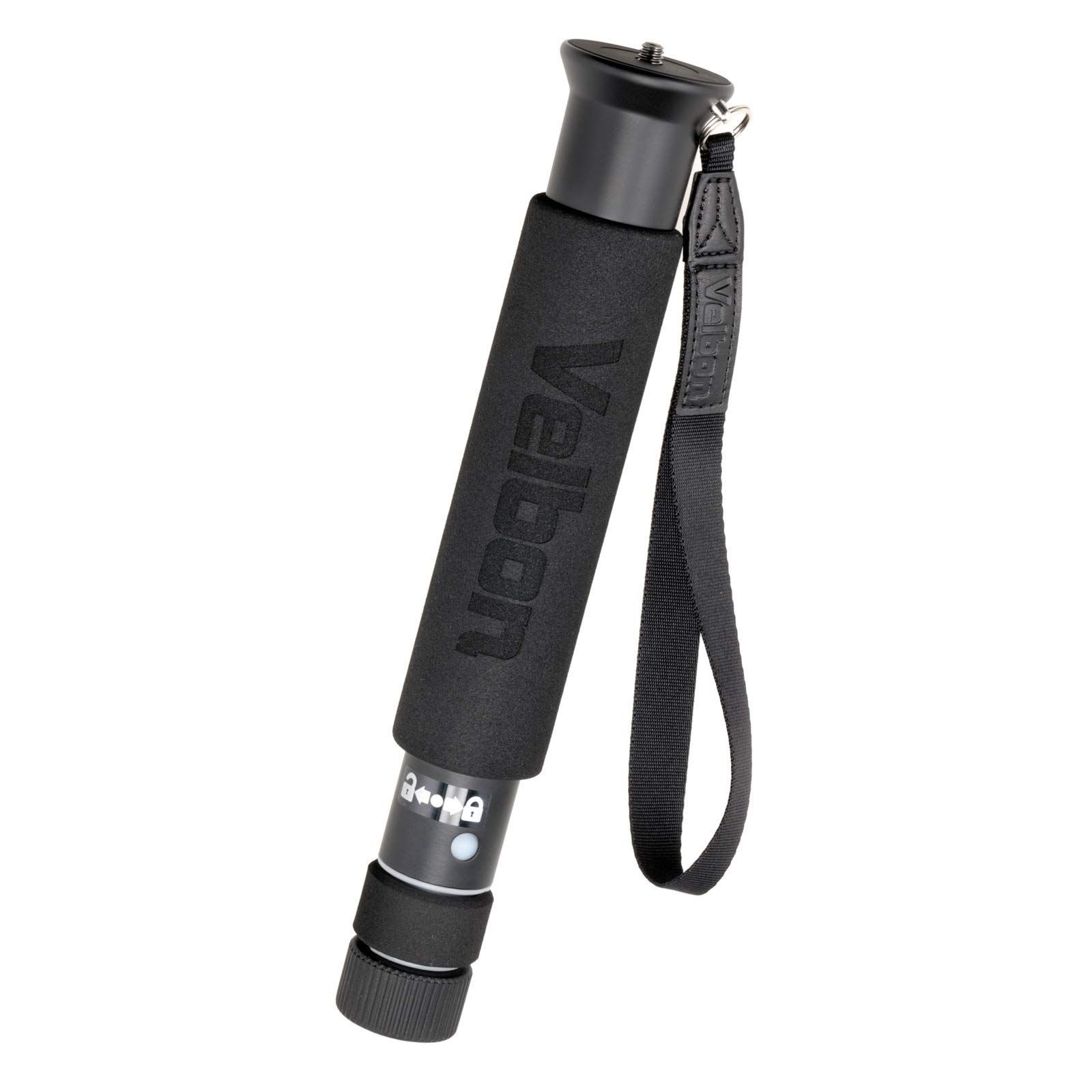 ベルボン Velbon 一脚 ULTRA STICK SUPER 8 8段 ウルトラロック 脚径30mm 中型 雲台別売 台座径40mm アルミ脚 ブラック 408334
