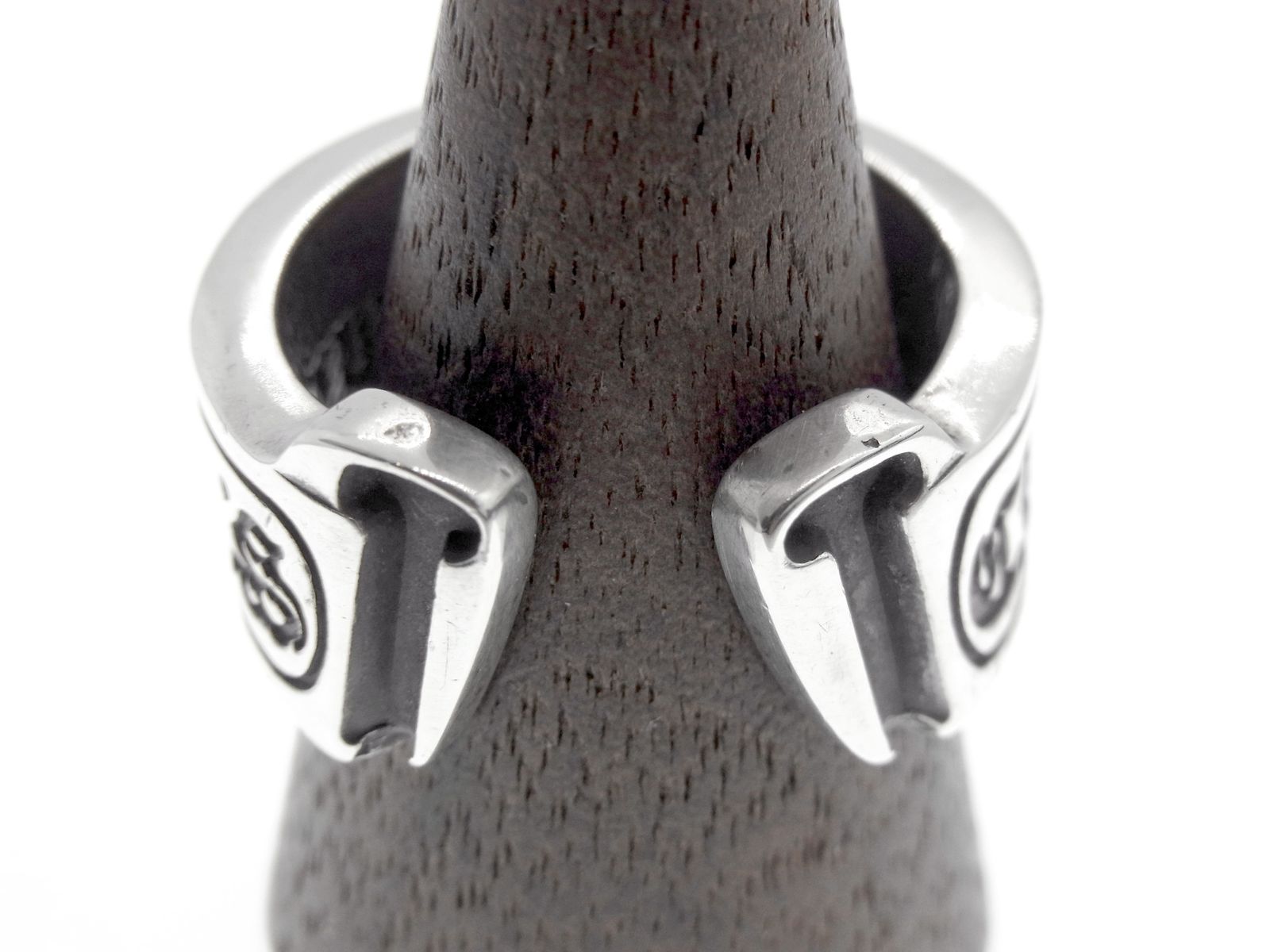 クロムハーツ LG SCROLL LABEL/ラージスクロールラベル シルバーリング