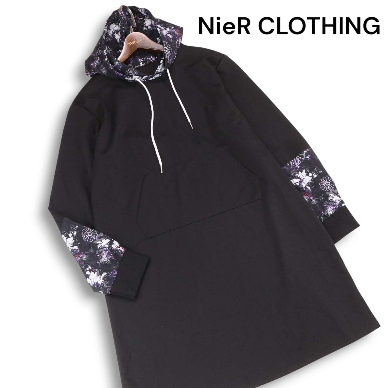 NieR Clothing ビッグパーカー 高品質 袖切り離し可能4POCKET ZIP PARKA【和柄九尾】 | NIER