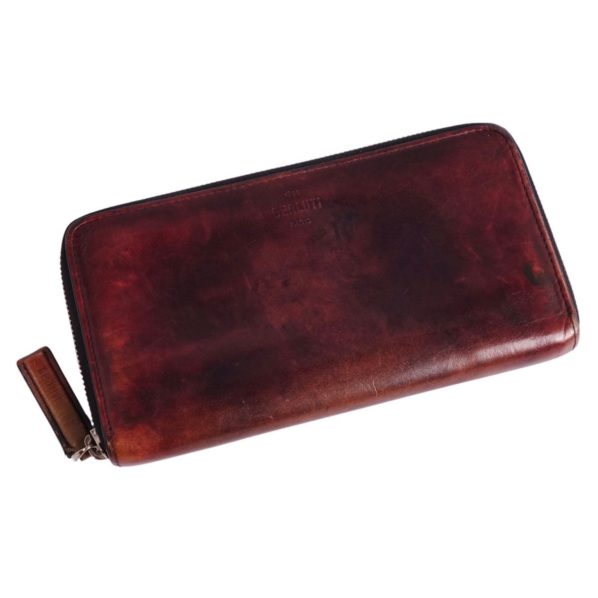 美品 ベルルッティ BERLUTI 財布 ロングウォレット ラウンドファスナー 
