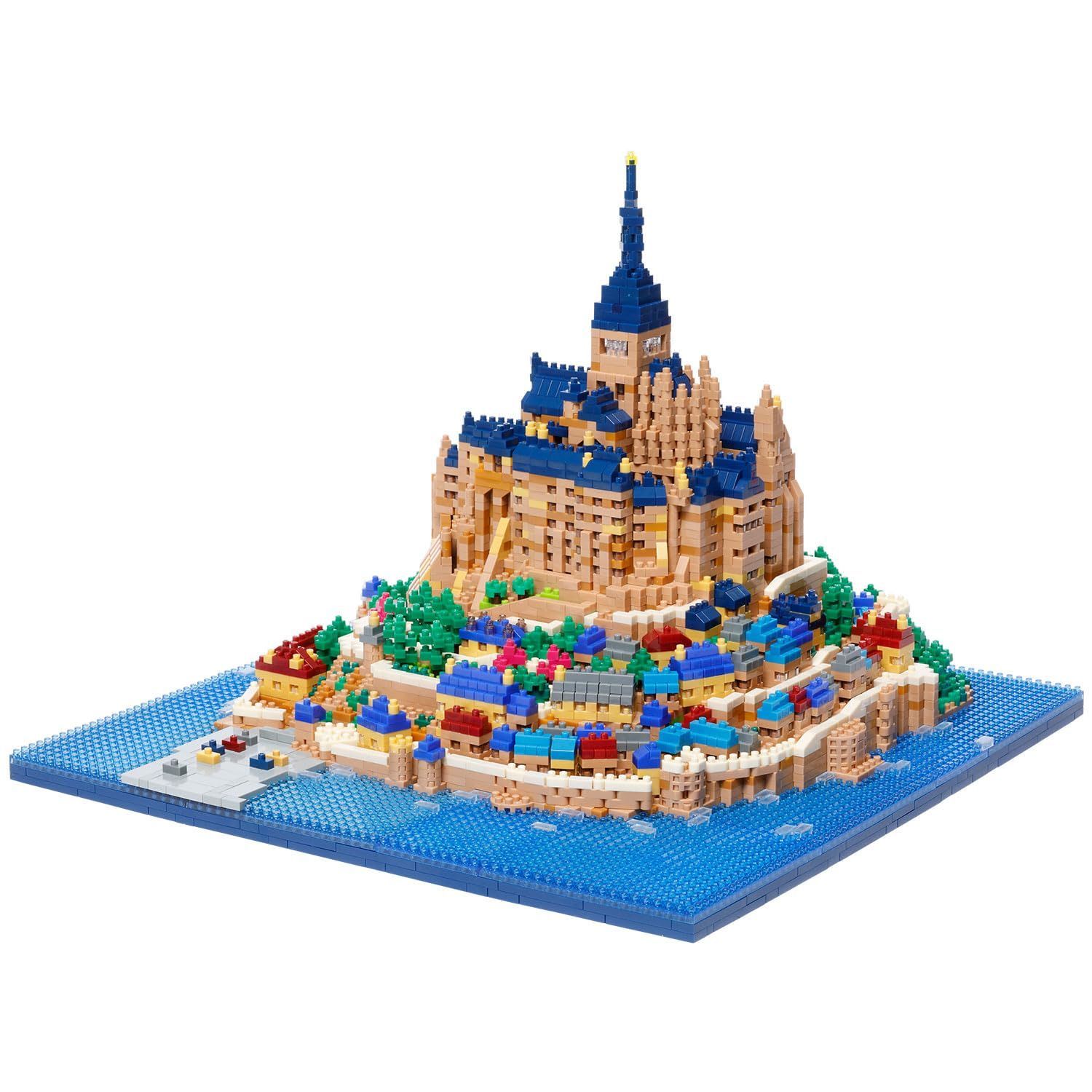 nanoblock カワダ Kawada ナノブロック モン サン ミシェル デラックスエディション 20.6×28×28cm 12才以上 インテリア ホビー NB-059