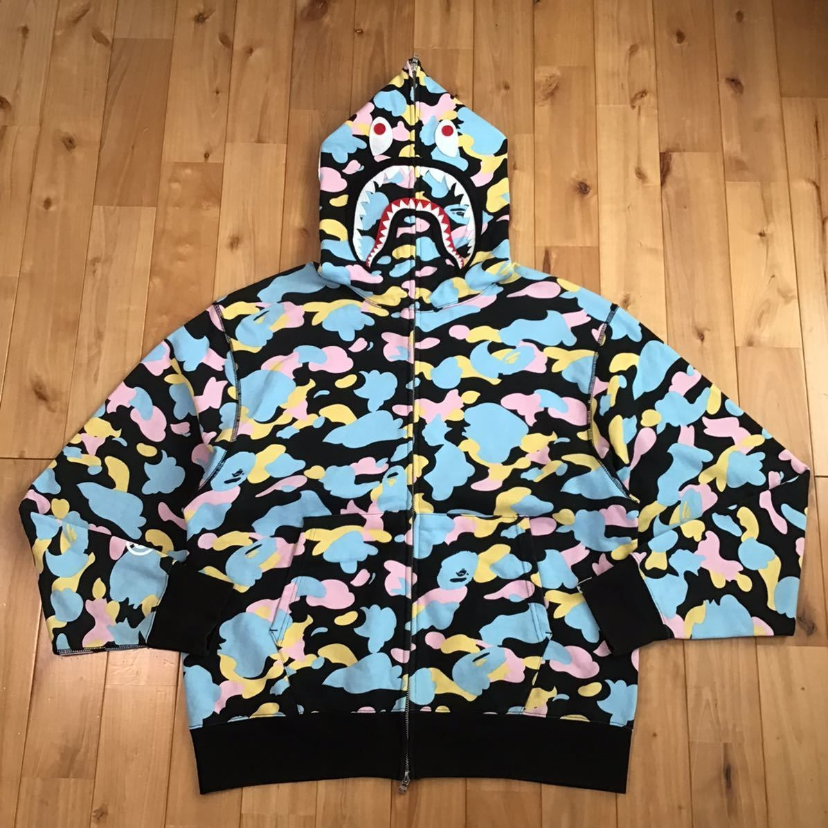 cotton candy fullzip hoodie BAPE エイプ