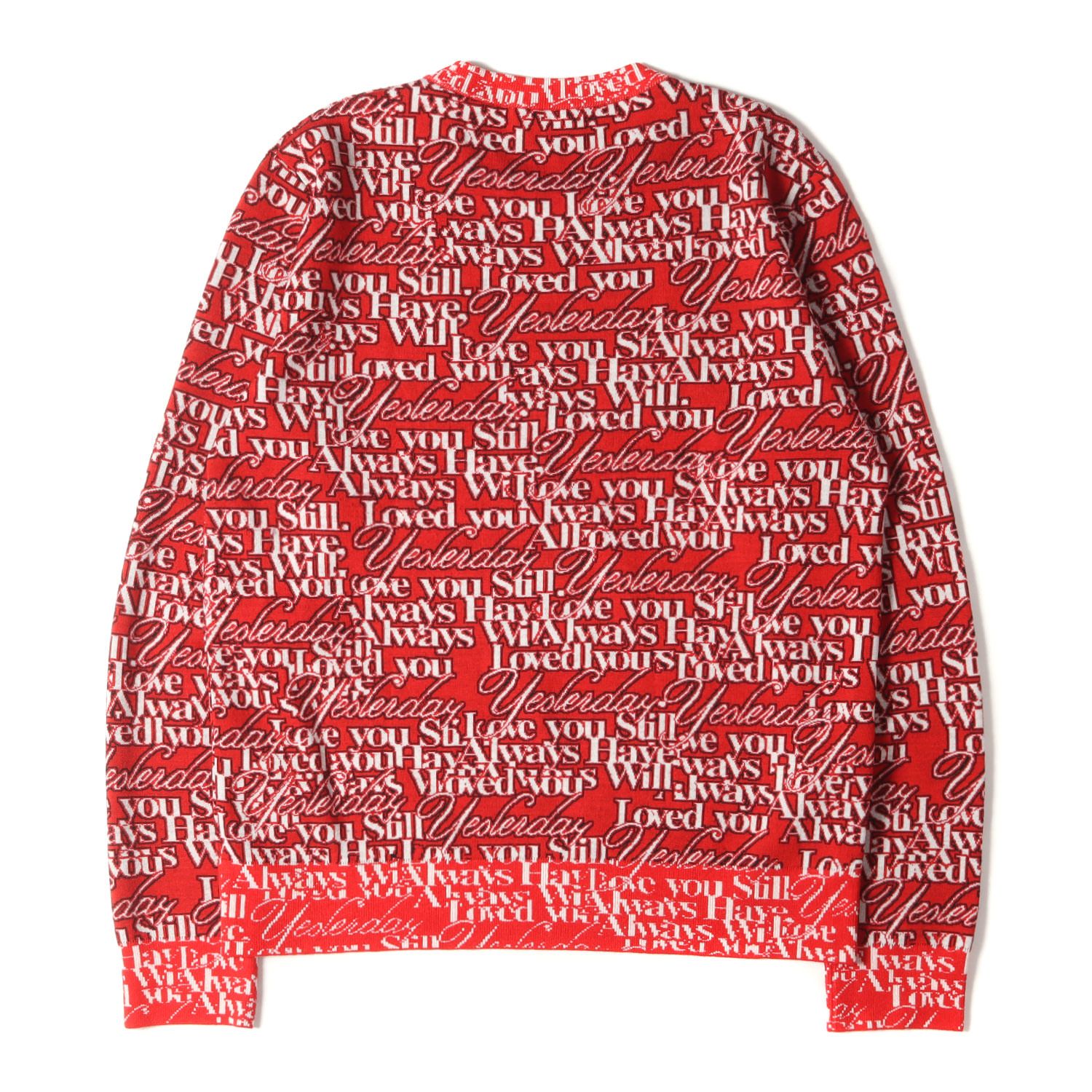 美品 BALENCIAGA バレンシアガ ニット サイズ:M メッセージ ジャガード 
