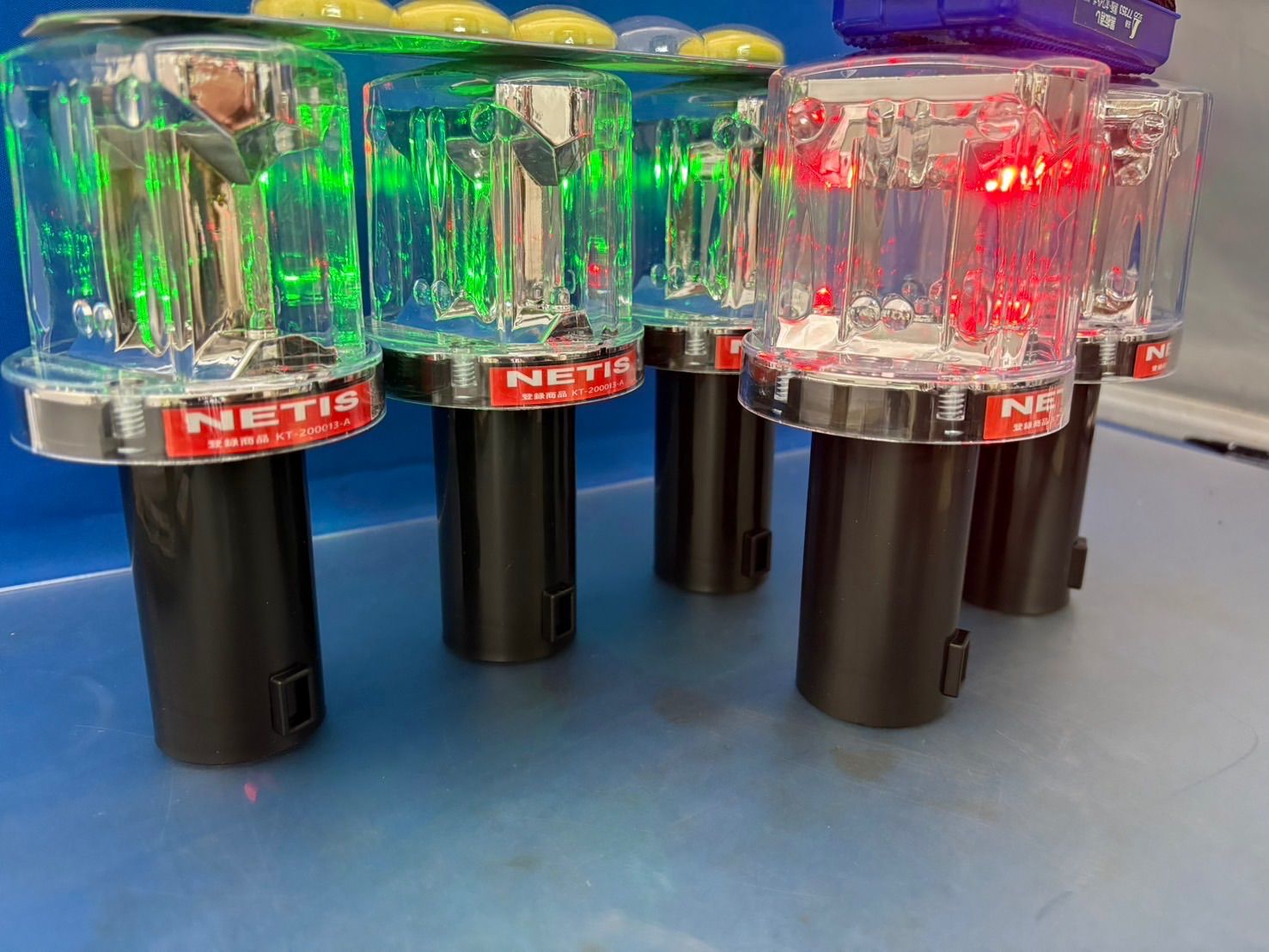 保安工事灯 ソーラークリスタル 工事 夜間工事 5個セット