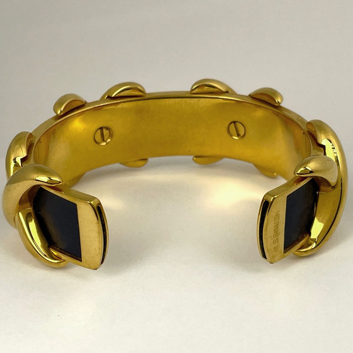 エルメス HERMES クロス バングル ブレスレット バングル GP レザー