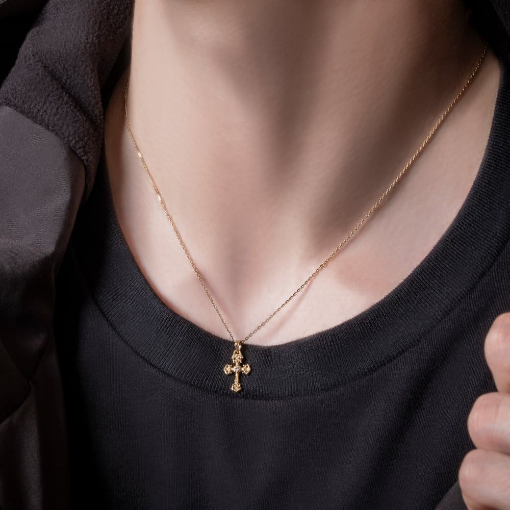 直営 ダイヤモンドゴールドクロスチャーム アルテミスクラシック ゴールド ジュエリーブランド