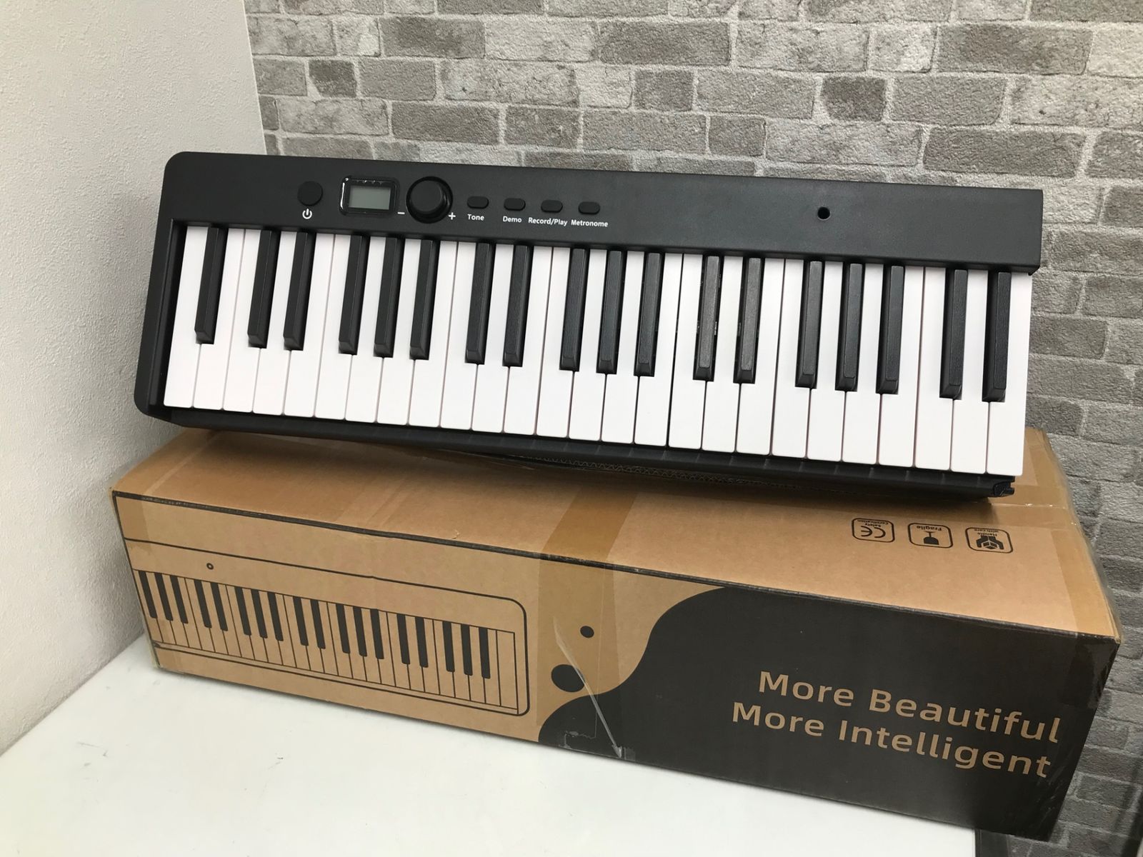 Finger Dance 電子ピアノ 折りたたみ式キーボード ブラック 鍵盤楽器