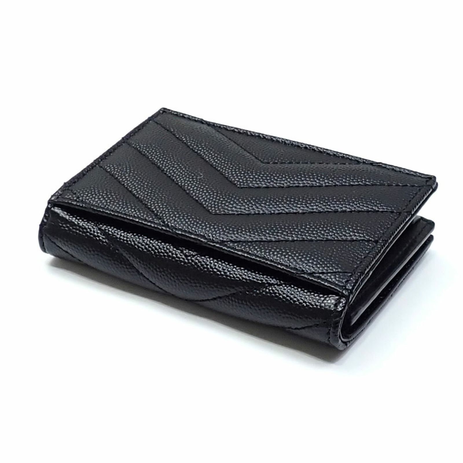 Yves Saint Laurent 名刺入れ 黒 レザー　イヴ・サンローラン Yves Saint Laurent サンローラン カードケース/名刺入れ YSL