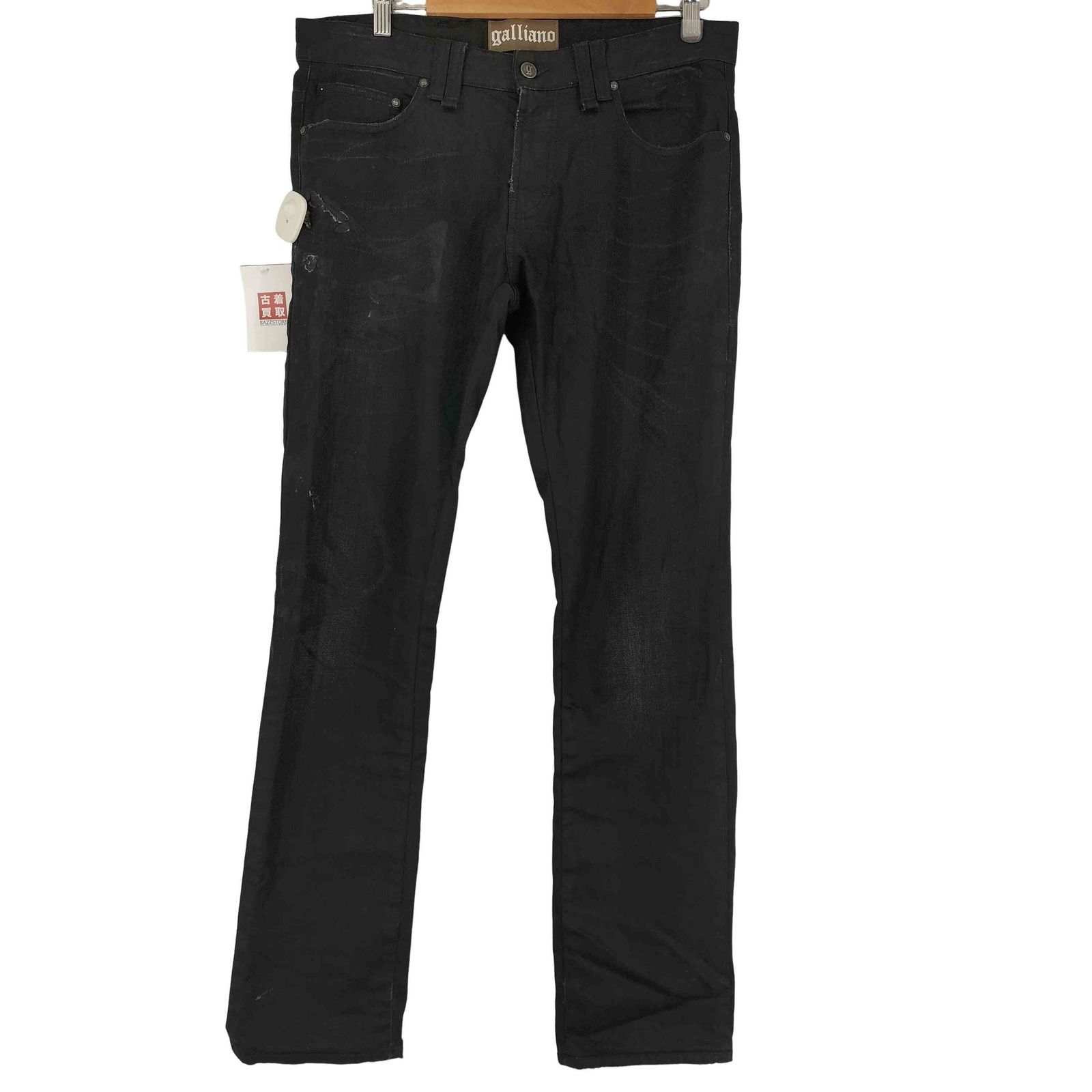ジョンガリアーノ JOHN GALLIANO ブラックスキニーデニムパンツ  