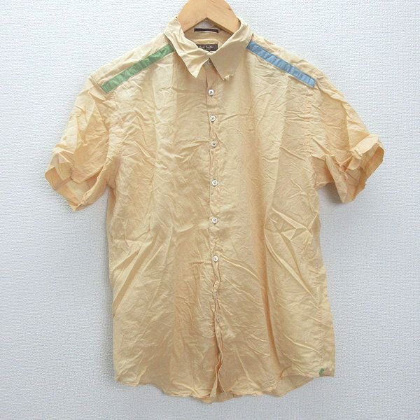 新品☆Paul Smith COLLECTION 半袖麻シャツ☆黄色☆XLサイズ PaulSmith 麻 100% リネンシャツ 半袖 イエロー Lサイズ - メルカリ