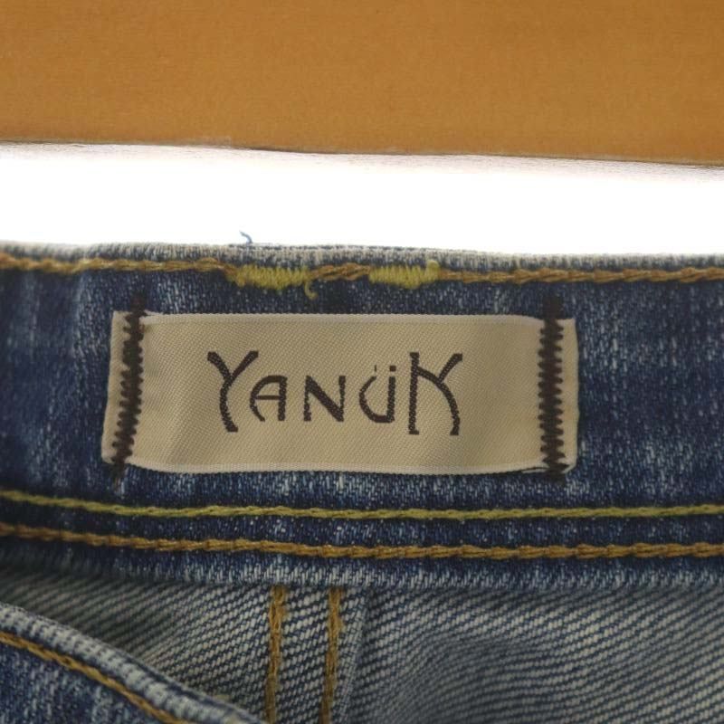 ヤヌーク YANUK KAY スリムボーイズデニムパンツ ジーンズ コットン混