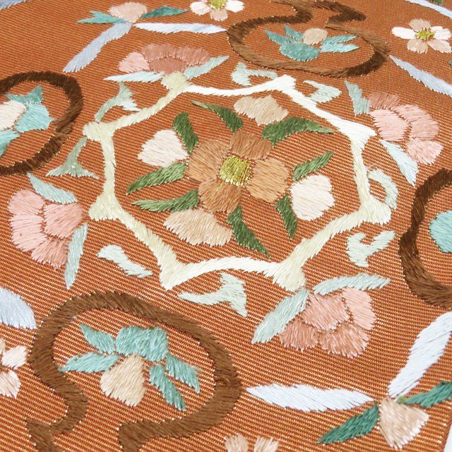 スワトウ六通袋帯 袋帯 未使用 正絹 フォーマル 六通 汕頭刺繍 スワトウ 中国刺繍