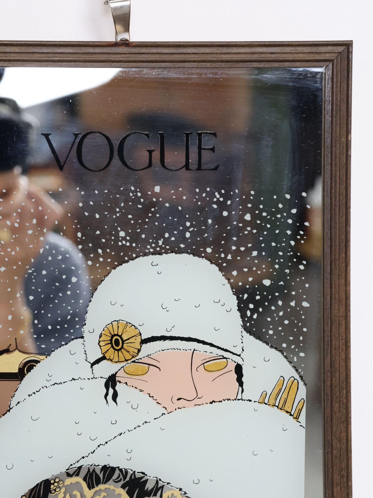 Vogue アートミラー　パブミラー　ビンテージ 70's VOGUEのパブミラー | meguri