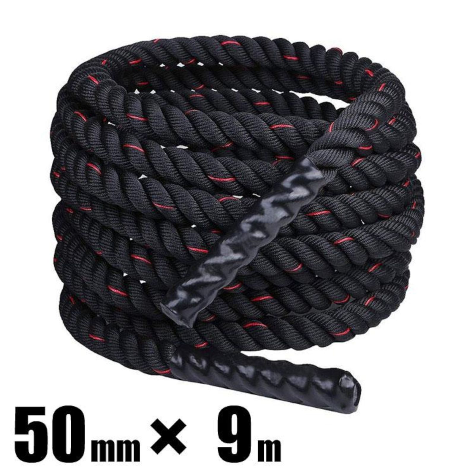 トレーニングロープ バトルロープ 50mm x 長さ9m プログレード付2383 2383 バトルロープ 50mm × 9m トレーニングロープ 15.6kg