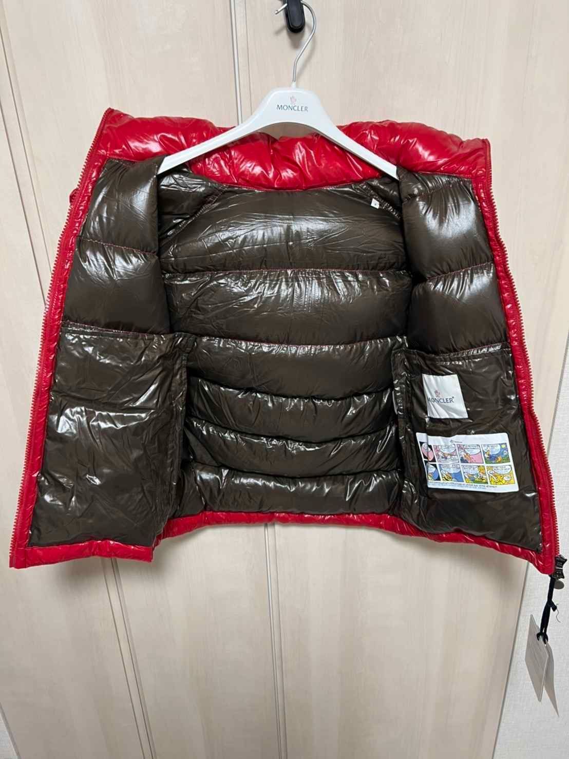 ☆未使用タグ付き☆ MONCLER BORMES ボルム ダウンベスト レッド色 TG0 