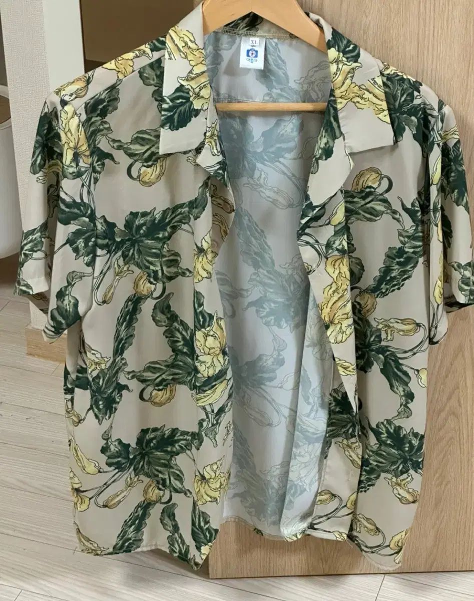メンズ 夏用半袖シャツ バケーションシャツ xl